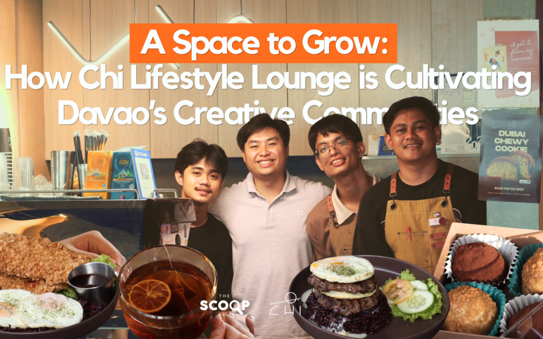 Feature header for Chi Lifestyle Lounge Davao displaying the staff crew alongside a selection of protein-forward clean food offerings.