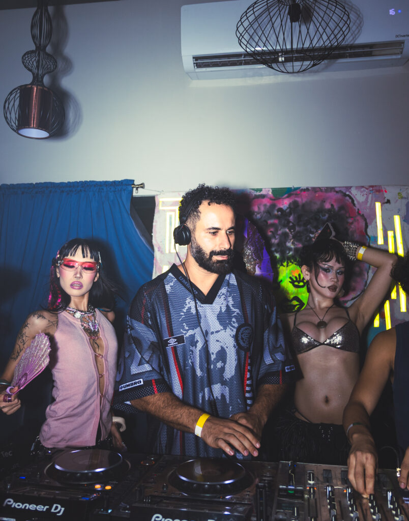 International DJ Ouissam playing house music at the Waling-Waling stage
